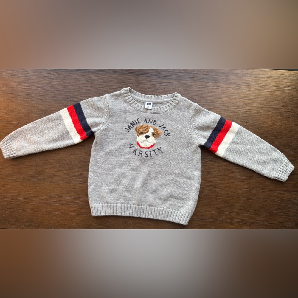 Janie and Jack Bulldog Sweater, Size 2T